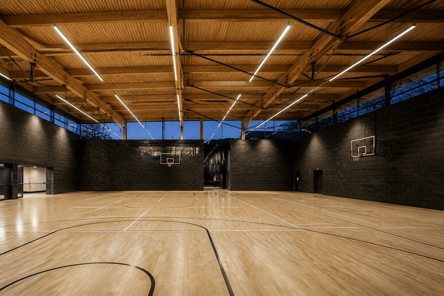 Sports Center gymnasium for the resident scientific community.